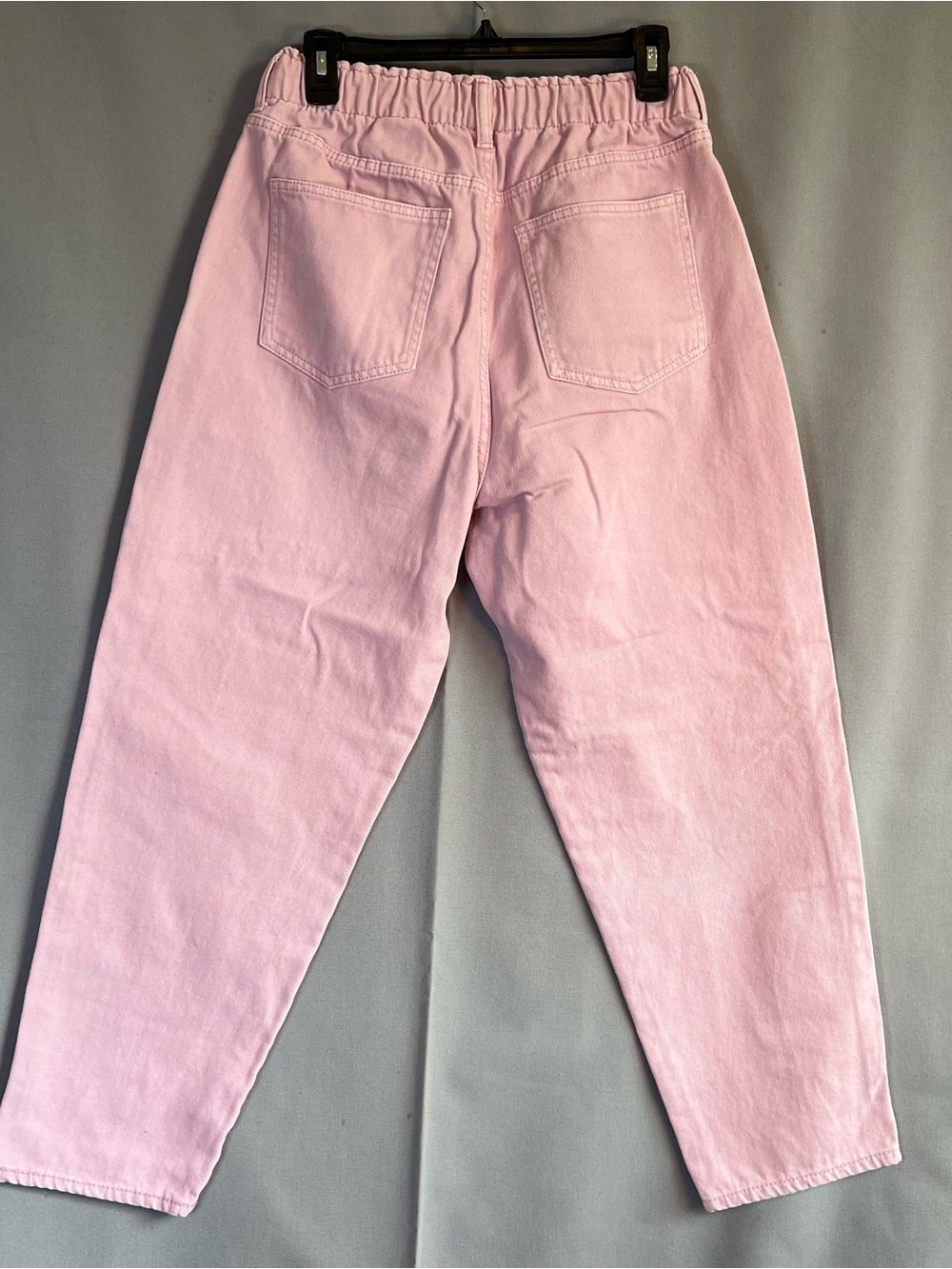 H&M Women’s sz10 Light Pink High-Rise Elastic Waist Ankle Jeans